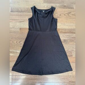Lands' End Classic Black Mini Dress size medium